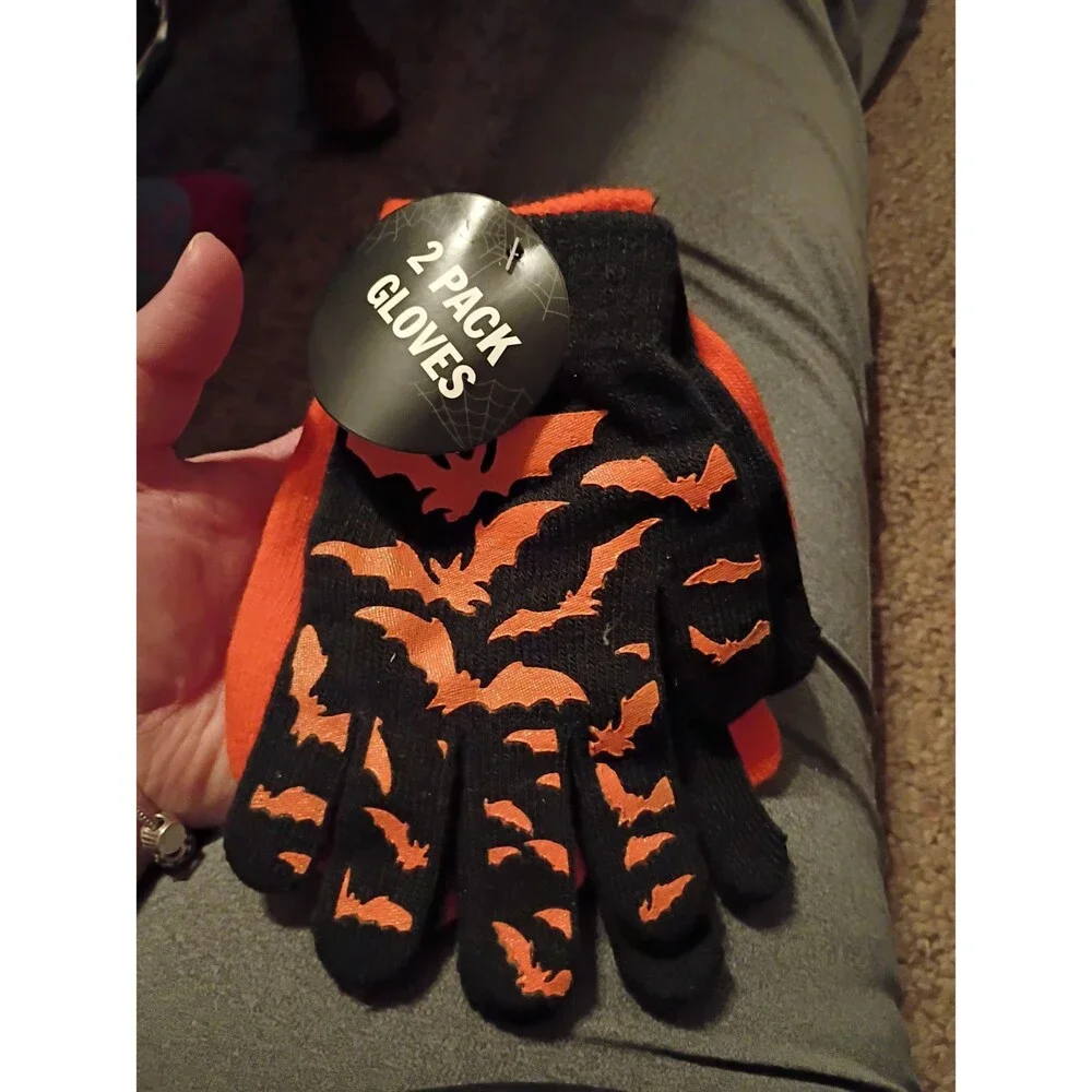 2 pack Halloween themed gloves brand new